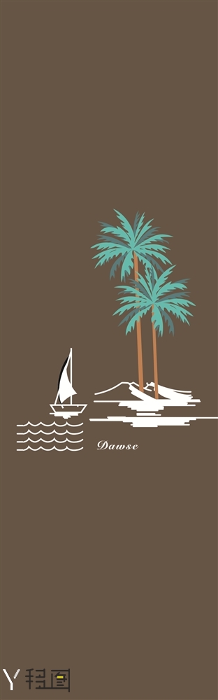 椰树 帆船