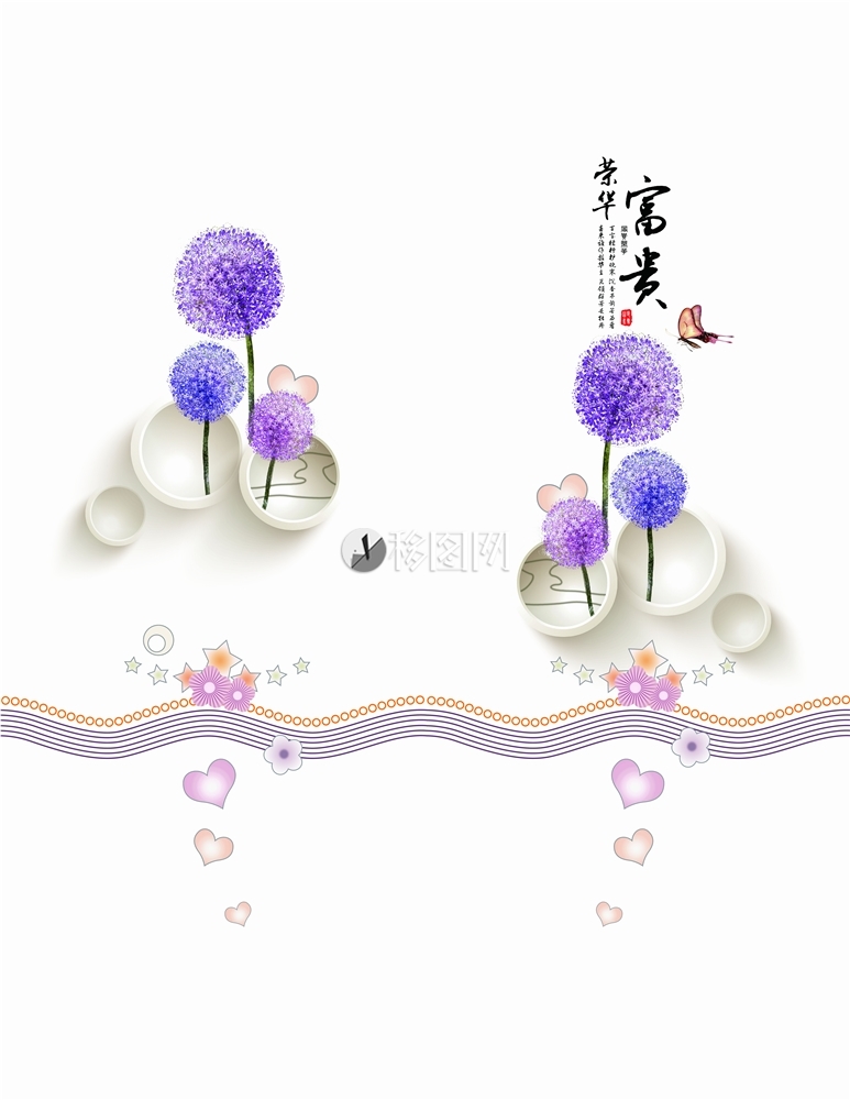 蒲公英 蝴蝶 心