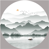 锦绣前程山水图案