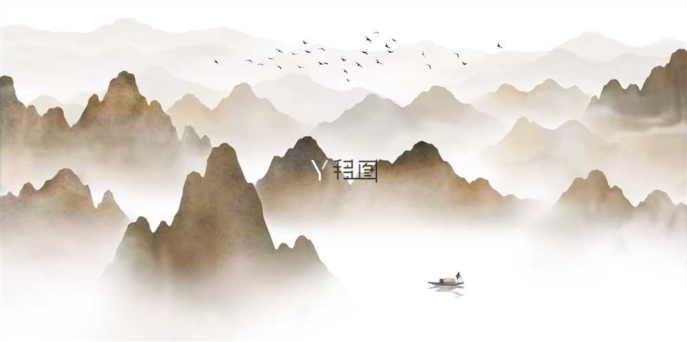 BJ-134山峰云雾装饰画