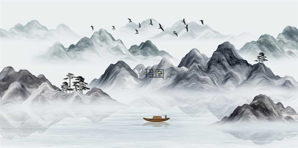 BJ-132抽象意境山水装饰画