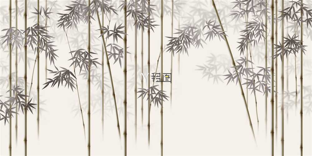 HL-165墨竹图装饰画