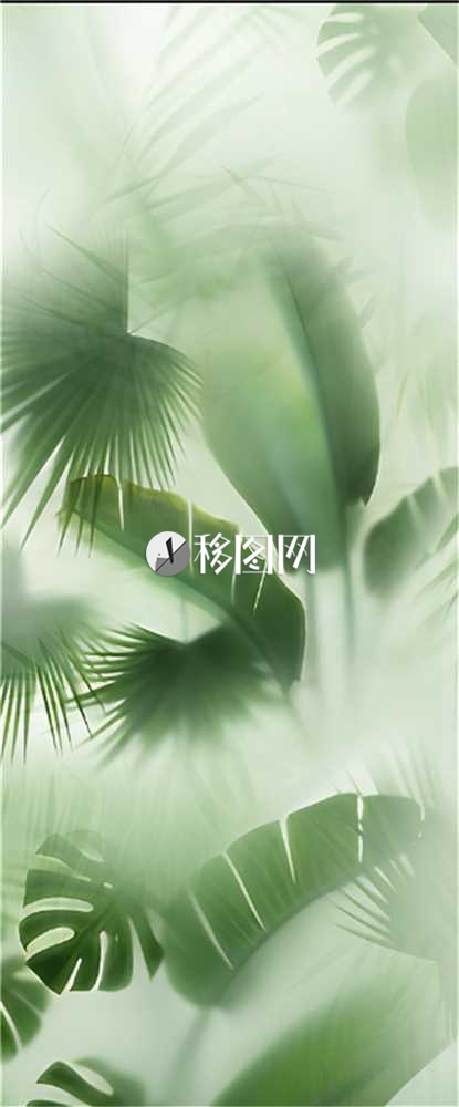 模糊叶子素材背景