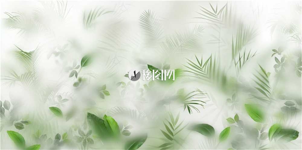 淡雅植物叶子素材