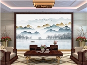 源远流长意境山水背景