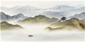 BJ-104新中式意境山水背景