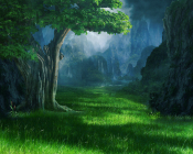 神秘的魔法森林背景58